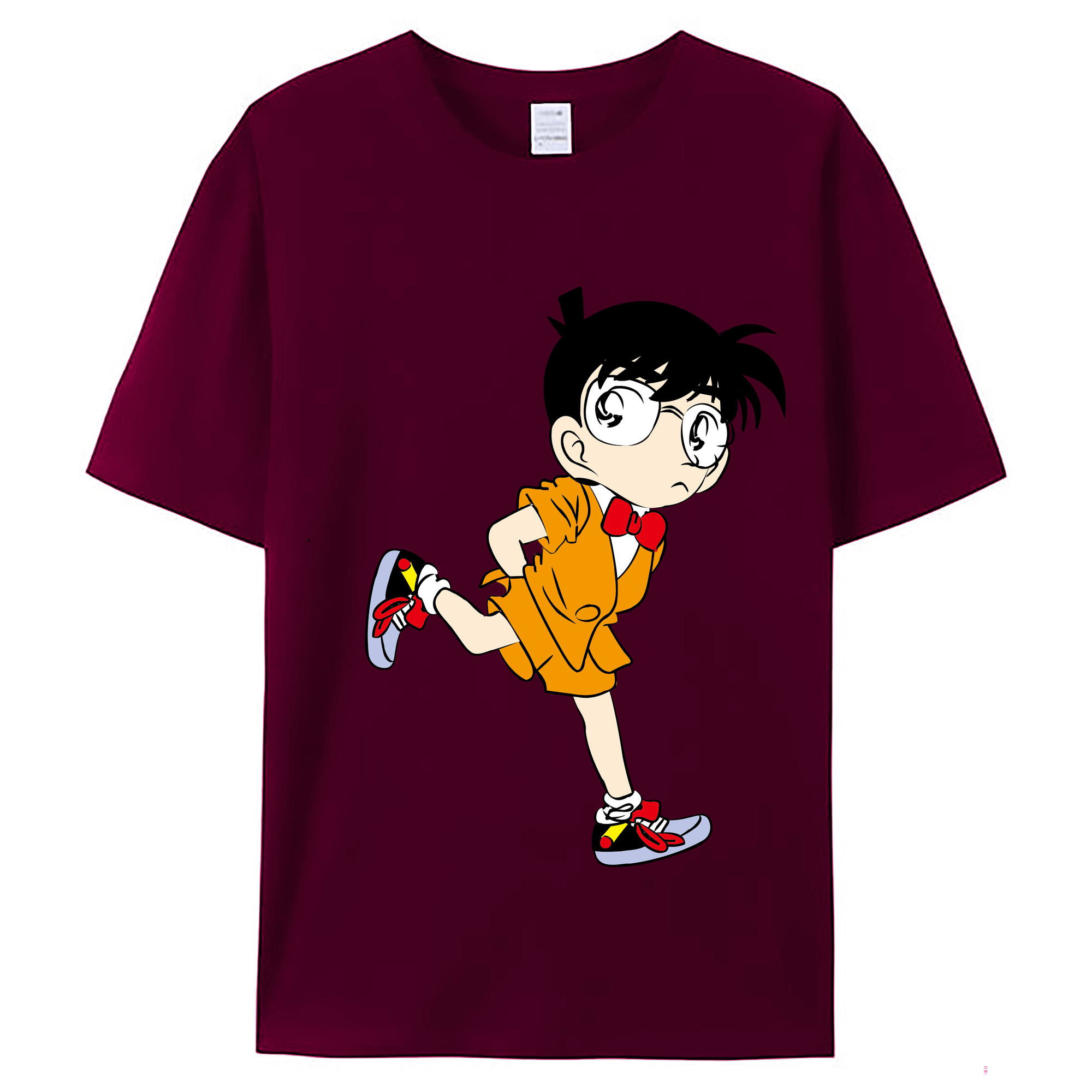 （画像用） 名探偵コナン 江戸川 コナン Detective Conan Conan Edogawa レディースカジュアルプリントTシャツ（綿100％）